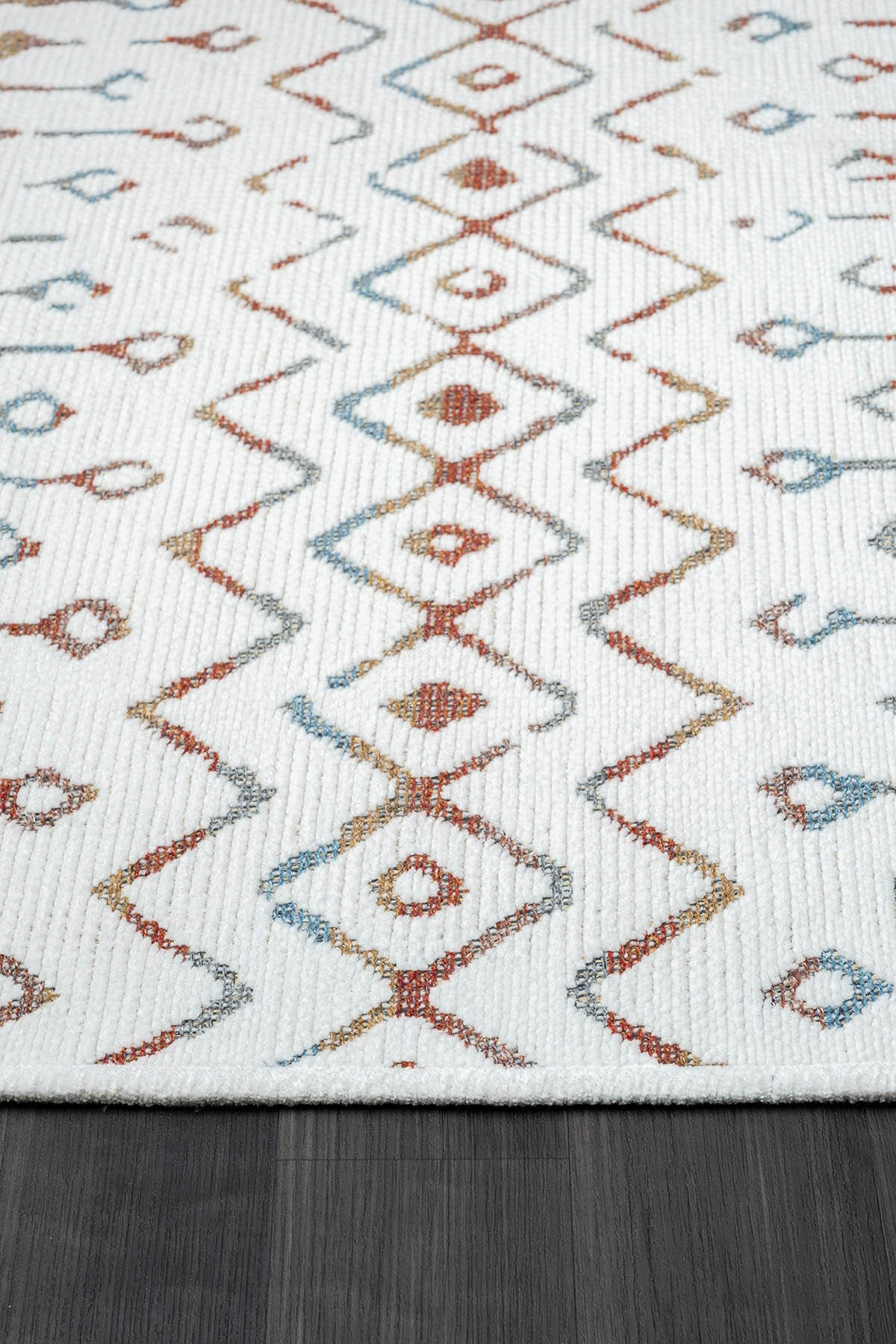 LENDA LD002A GRI KILIM RENKLI DETAYLI INCE KAYMAZ TABAN MAKINADA YIKANABILIR SALON HALI — Görsel 4