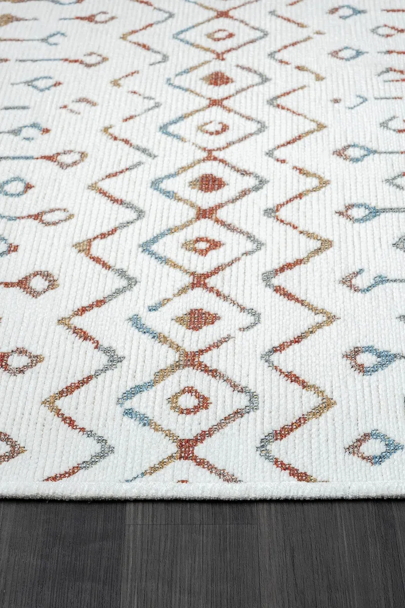 LENDA LD002A GRI KILIM RENKLI DETAYLI INCE KAYMAZ TABAN MAKINADA YIKANABILIR SALON HALI — Görsel 4