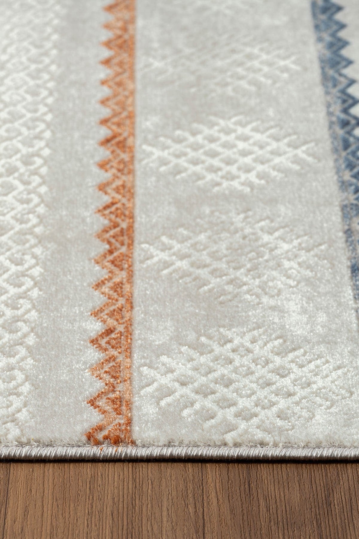 LOTUS 8565 GRI HALI RENKLI KILIM DESENLI MODERN INCE AKRILIK TOZUAZ SALON HALISI YATAK ODASI KORIDOR — Görsel 4