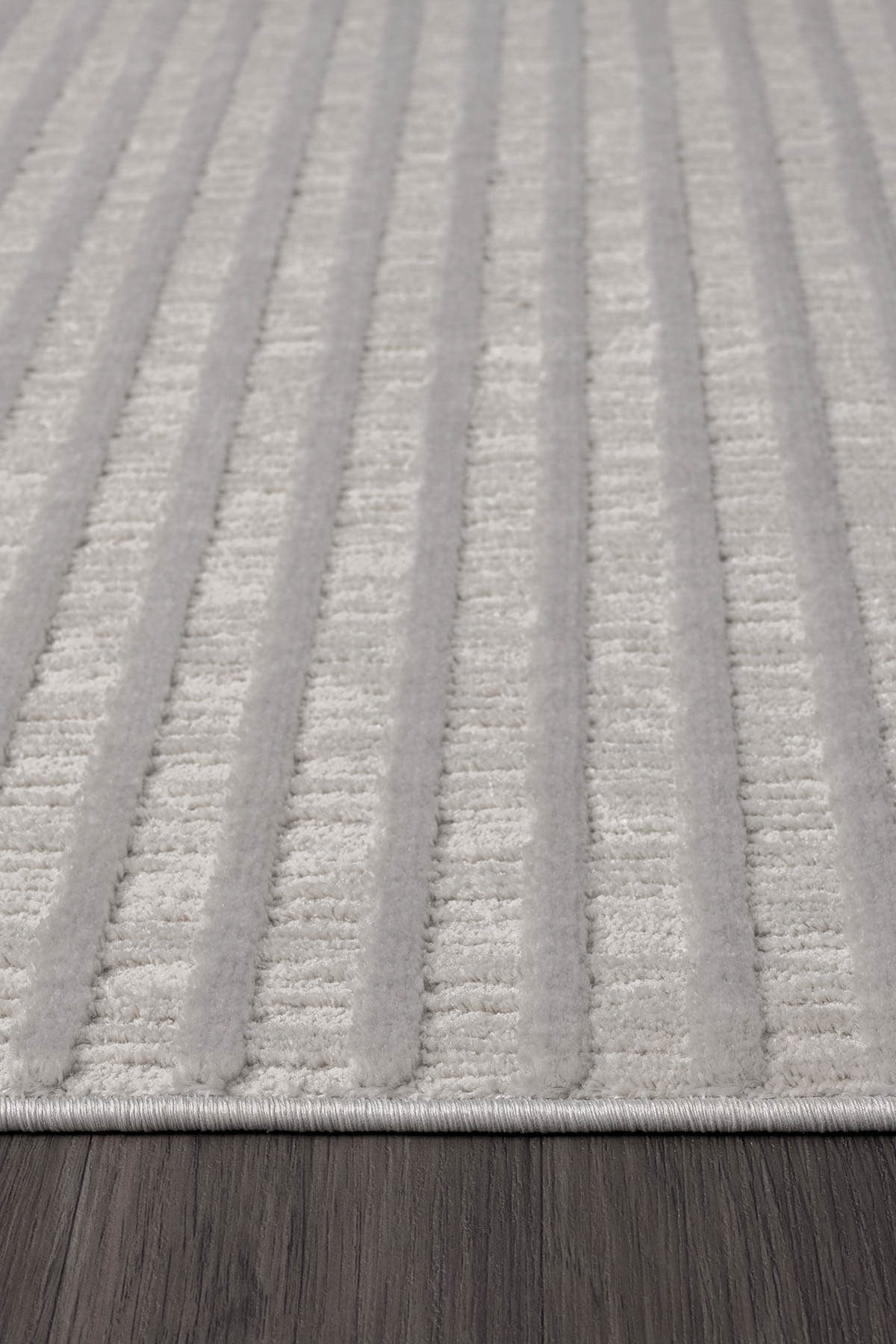 SUMER SM008G GRI ANTRASIT CIZGI DESEN HALI DEKORATIF MODERN TOZUYOK SALON HALISI KORIDOR — Görsel 4