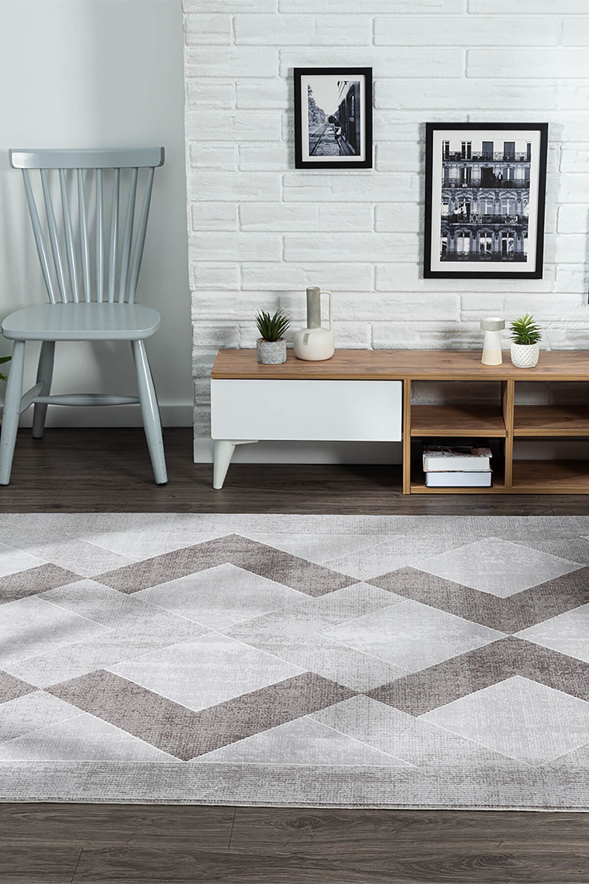 TREND 4102 GRI AKRILIK PAMUK YUMUSAK MODERN MUTFAK YATAK ODASI SALON OTURMA HALISI — Görsel 5