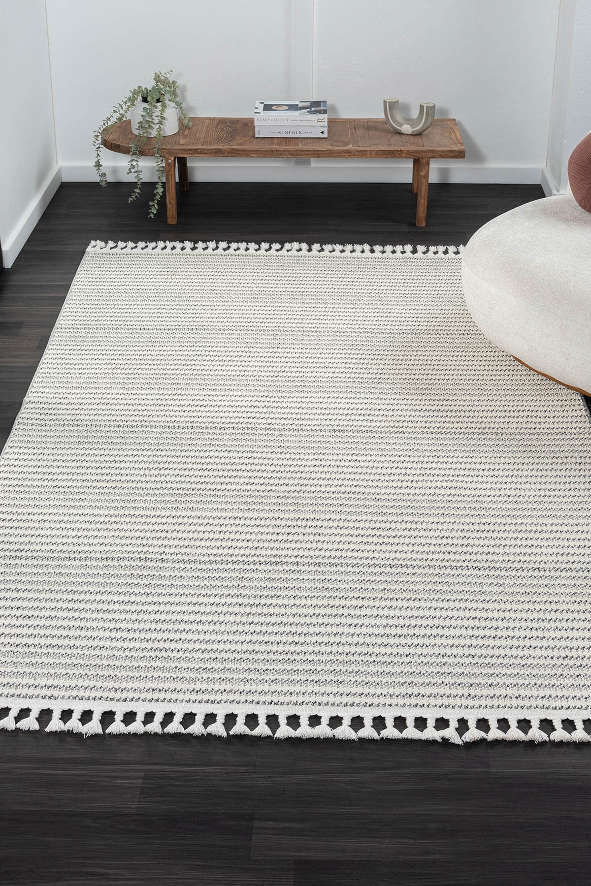 WOOL WL002A BEJ HALI SISAL BUKLE DEKORATIF KABARTMALI HALI TOZSUZ ANTIALERJIK SALON HALISI KORIDOR — Görsel 2