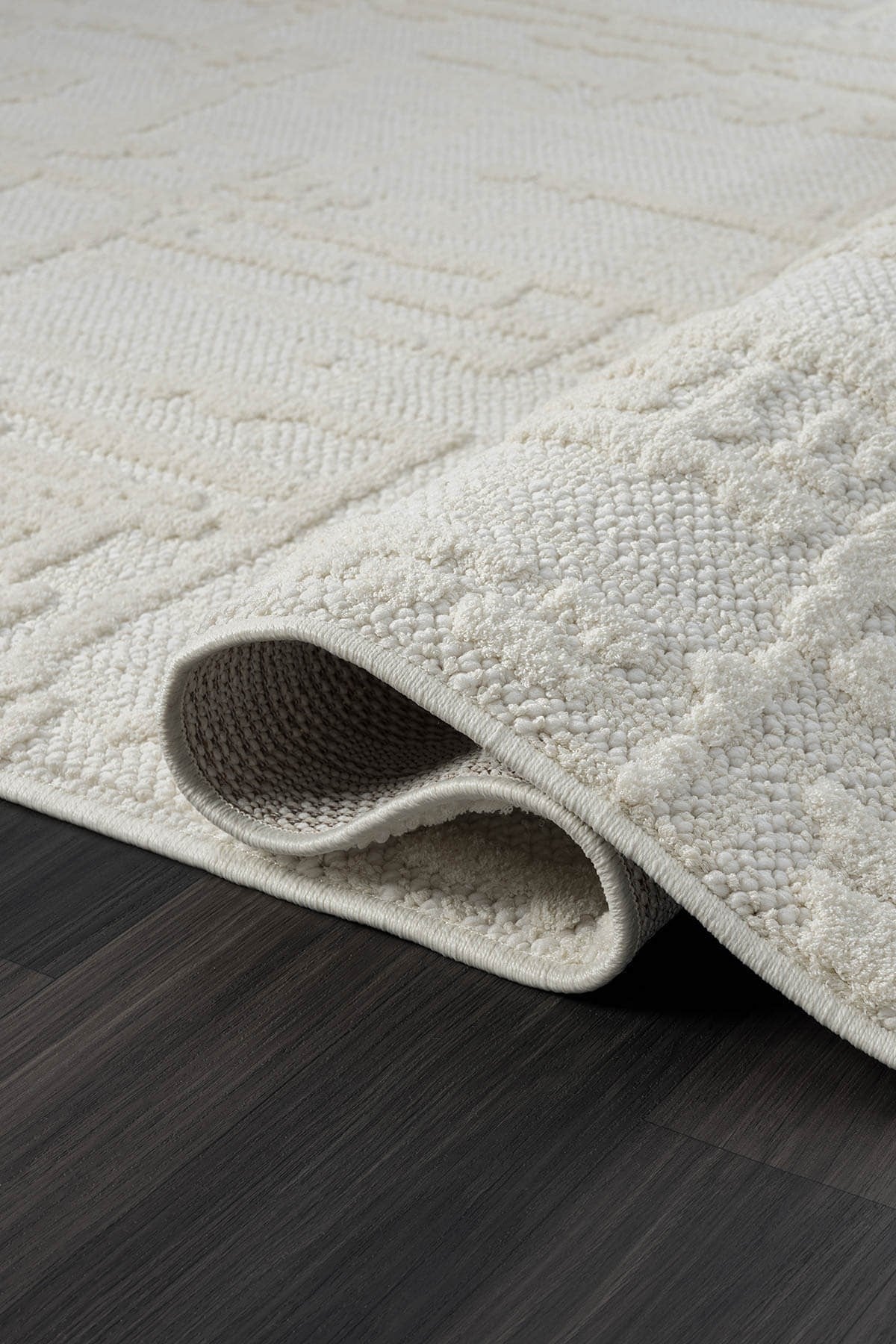 WOOL WL004A BEJ HALI SISAL BUKLE DEKORATIF KABARTMALI HALI TOZSUZ ANTIALERJIK SALON HALISI KORIDOR — Görsel 3