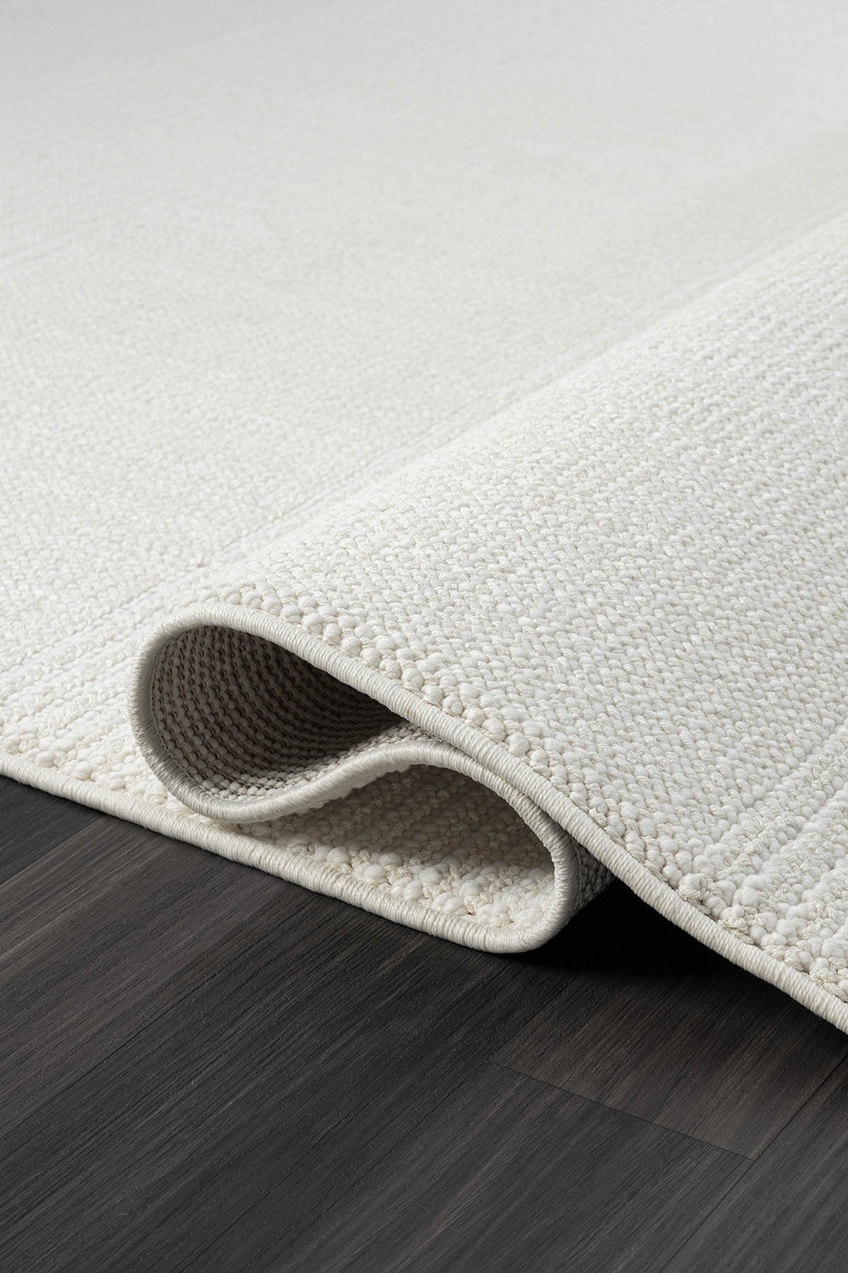 WOOL WL005A BEYAZ HALI SISAL BUKLE DEKORATIF TOZSUZ ANTIALERJIK SALON HALISI YATAK ODASI KORIDOR — Görsel 3