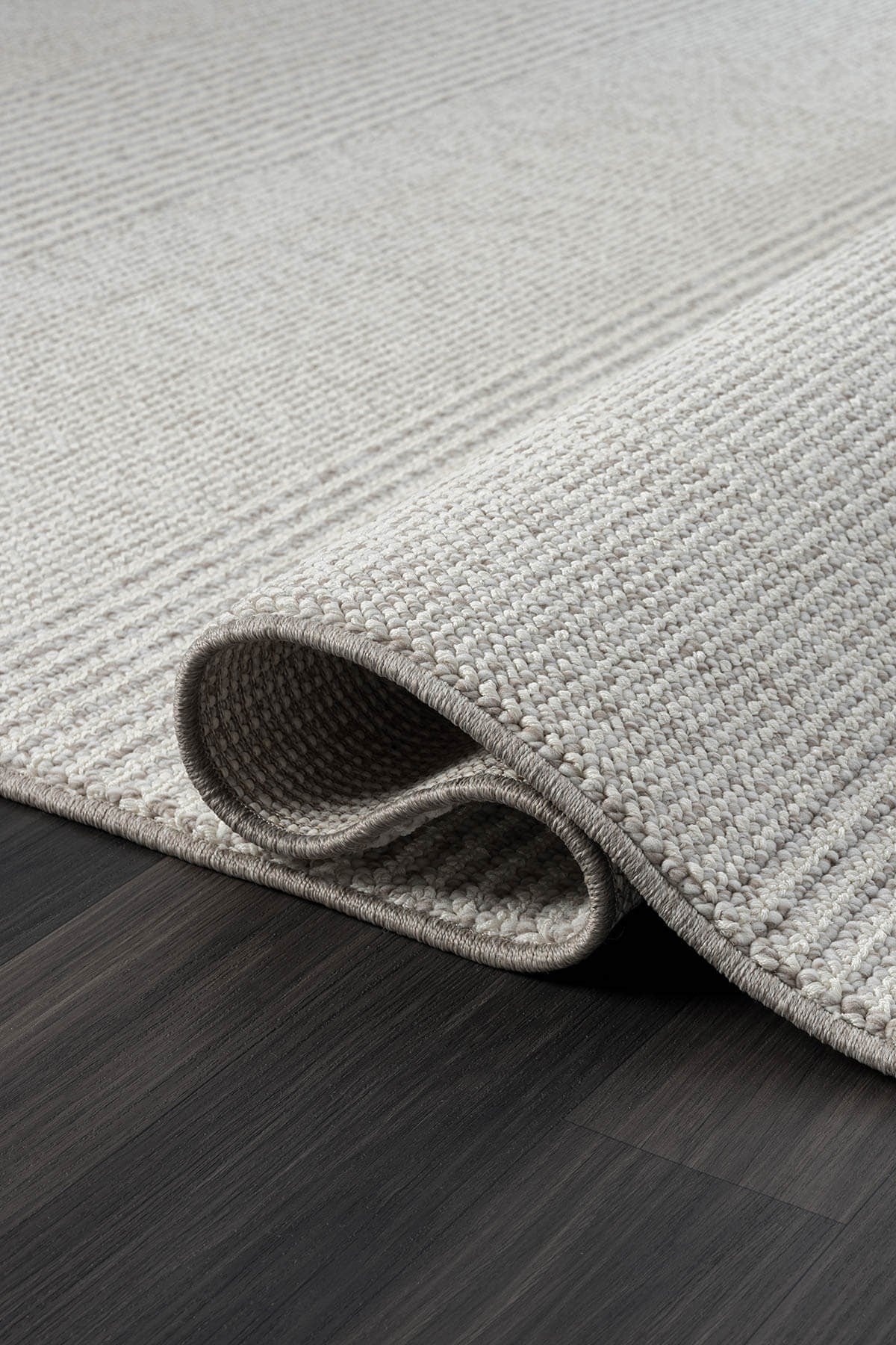 WOOL WL006A GRI HALI SISAL BUKLE DEKORATIF TOZSUZ ANTIALERJIK SALON HALISI YATAK ODASI KORIDOR — Görsel 3
