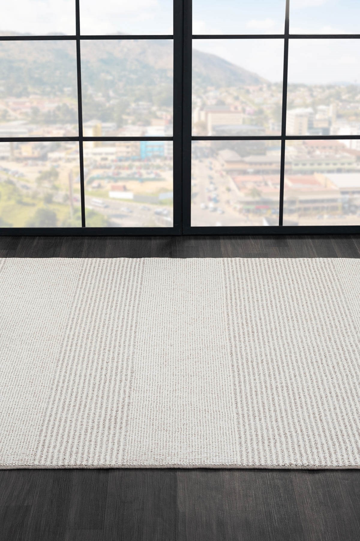 WOOL WL006A GRI HALI SISAL BUKLE DEKORATIF TOZSUZ ANTIALERJIK SALON HALISI YATAK ODASI KORIDOR — Görsel 5