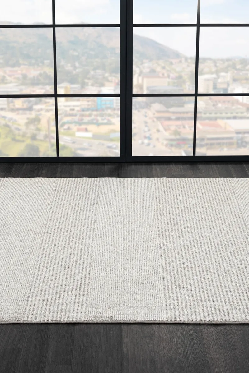 WOOL WL006A GRI HALI SISAL BUKLE DEKORATIF TOZSUZ ANTIALERJIK SALON HALISI YATAK ODASI KORIDOR — Görsel 5