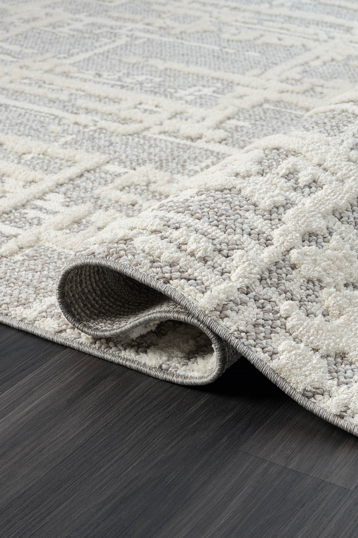 WOOL WL007A BEJ HALI SISAL BUKLE DEKORATIF KABARTMALI HALI TOZSUZ ANTIALERJIK SALON HALISI KORIDOR — Görsel 3