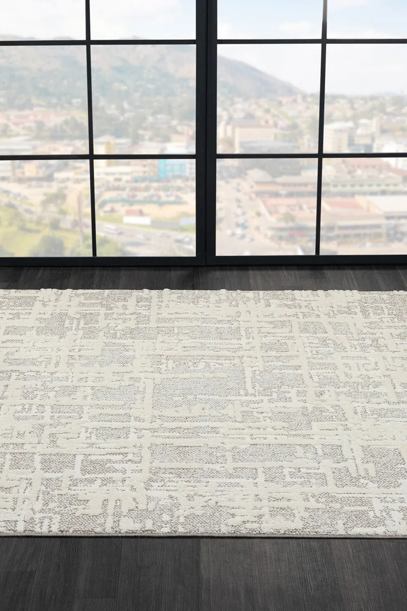 WOOL WL007A BEJ HALI SISAL BUKLE DEKORATIF KABARTMALI HALI TOZSUZ ANTIALERJIK SALON HALISI KORIDOR — Görsel 5