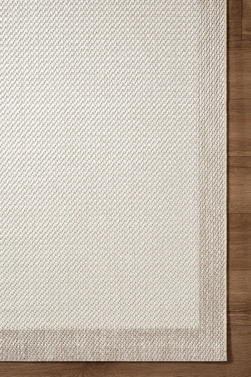 ZEEN ZE002W SISAL BEJ BEYAZ KOLAY TEMIZLENEBILIR MAKINEDE YIKANABILIR MUTFAK HALISI — Görsel 5